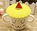Rimobul 3 pcs Lovely Watertight Silicone Cup Lid Cover Mug Cap Block dust Leakproof Lid (Fruit)