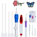 Islmlisa Magic Embroidery Pen Set - Punch Needles for Embroidery Threaders DIY Sewing