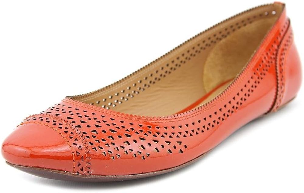 Aerin Belnord Womens Size 8 Orange Leather