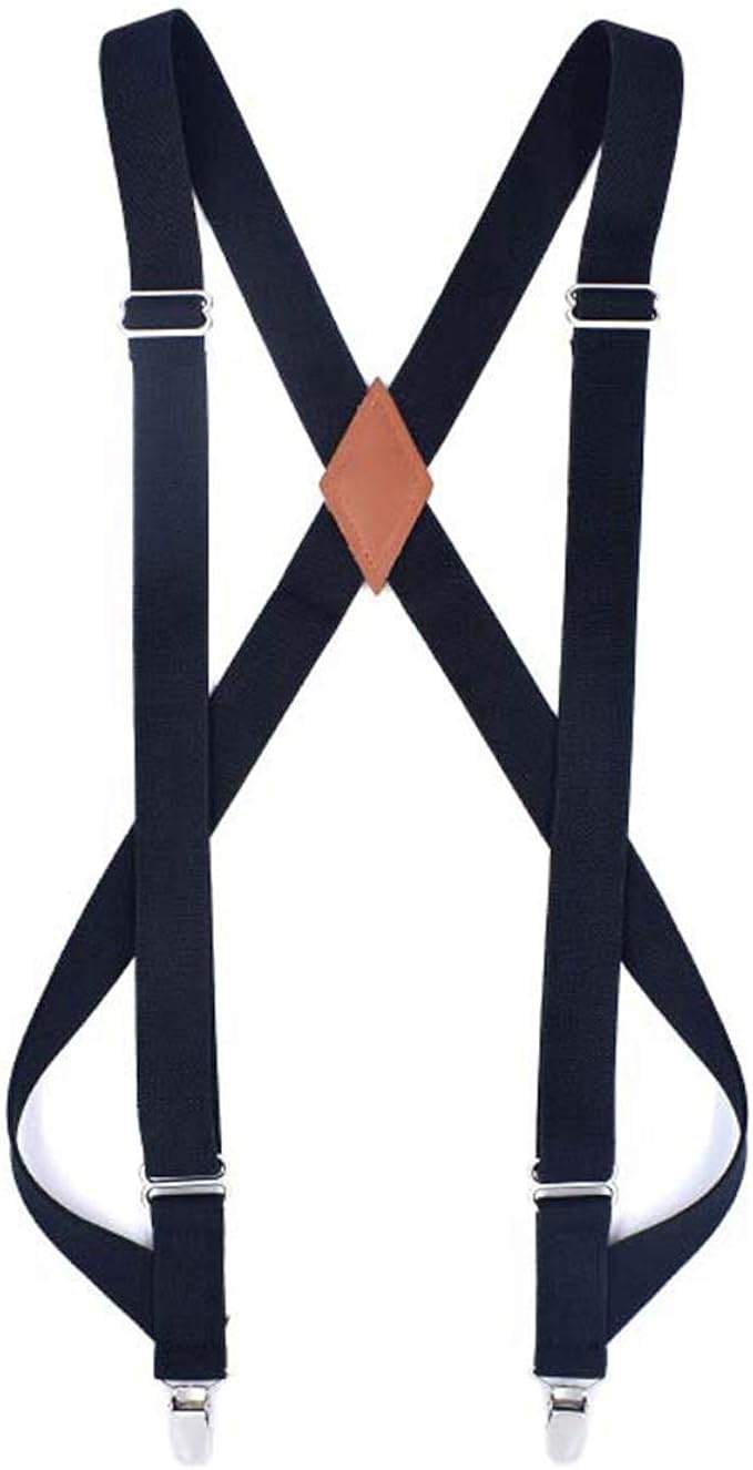 Solid Color Strap Elastic Elastic Adjustable Strap Shirt Suspenders