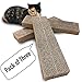 Catry Pack of 3, Cat Scratcher, Replacement Cardboard, Cat Scratching Pad, Paper Cardboard, Individual Uses or for Replacement Parts. Size of 15.4in x 3.9in x 1.5in