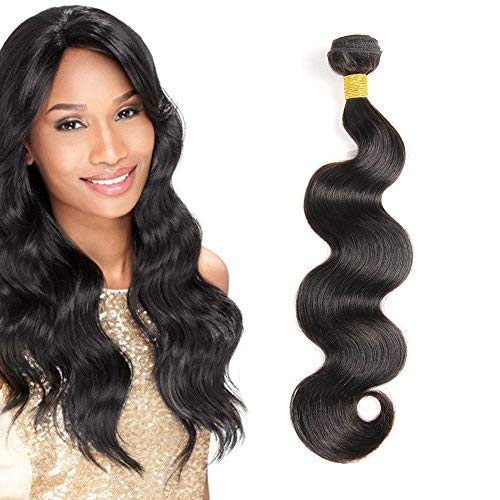 Brazilian Virgin Weave Hair Body Wave 1 Bundles 100g by Jiameisi Hair 100% Unprocessed Remy Human Hair Extensions (22 inch)