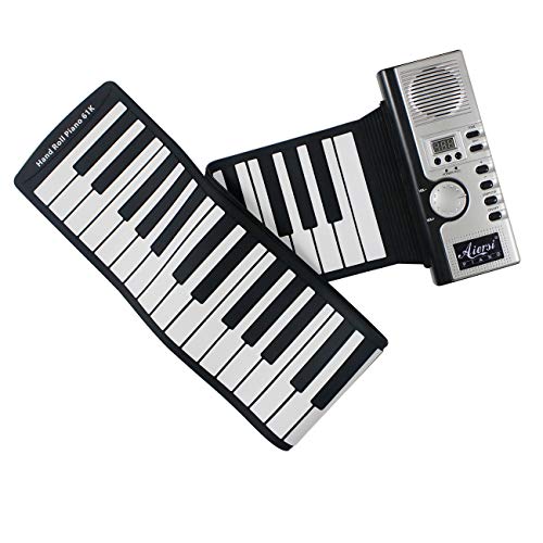 Aiersi Flexible Soft 61 Key Roll Up Finger Piano For Beginners Kids