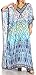 Sakkas Anahi Flowy Design V Neck Long Caftan Dress/Cover Up with Rhinestone