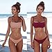 PRETTYGARDEN 2019 Sexy Push Up Padded Brazilian Bikini Set Swimwear Swimsuit Beach Suit Bathing Suits Pink