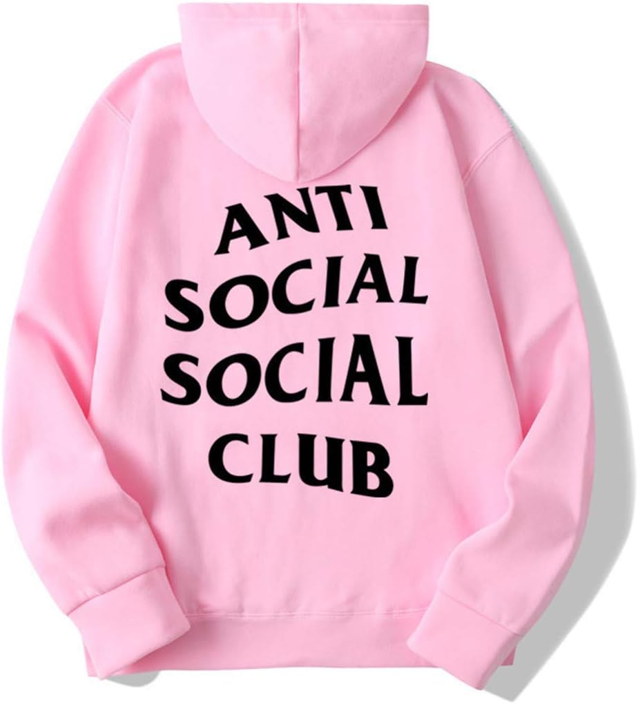 Inspired Anti Social Social Club Printed Hooded Retro Hoodie