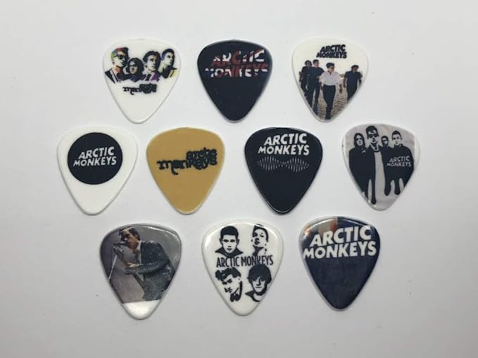ARTIC MONKEYS Guitar Picks Set (10 picks/10 diferent designs) Amazon