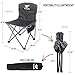 Small Folding Camping Chair Lightweight Seat Portable Stool for Adults Mountaineering Adventure Hiking Fishing Beach Picnic Party Gardening with Carry Bag