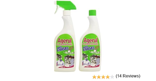 Agerul - Concentrado Quitagrasas - Botella de 750 ml + recambio de ...