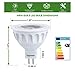 SIGNREEN MR16 LED Light Bulbs 5W, 2700K Warm White, GU5.3 Base, 50W Halogen Replacement, Non-dimmable, 40 Degree, 6 Packs