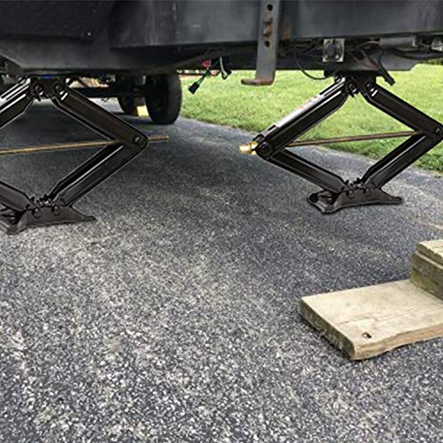 Weize Camper RV Trailer Stabilizer Leveling Scissor Jacks with Handle