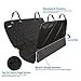 Acrabros Deluxe Dog Seat Covers for Cars,Dog Car Seat Hammock Convertible,Universal Fit,Extra Side Flaps,Exclusive Nonslip,Waterproof Padded Quilted,Black