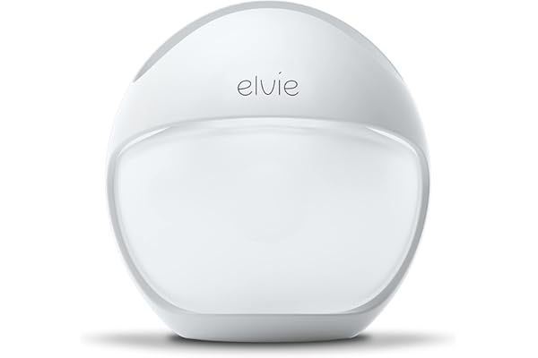 Elvie Curve Manual Wearable Breast Pump | Hands-Free, Kick-Proof, Portable Silicone Pump That Can Be Worn in-Bra for Gentle, 