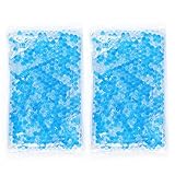 Gel Beads Hot & Cold Compress Pack - 2-Pack - Innovative Reusable Gel Bead Technology Provides Instant Heat or ice Pain Relief, Rehabilitation and Therapy. Includes 2 Packs + 2 Covers