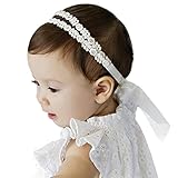 DZT1968® Baby Girl Narrow Cloth Flower Headband Head Wrap Hair Band Headwear With Lace Bowknot