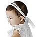 DZT1968® Baby Girl Narrow Cloth Flower Headband Head Wrap Hair Band Headwear With Lace Bowknot