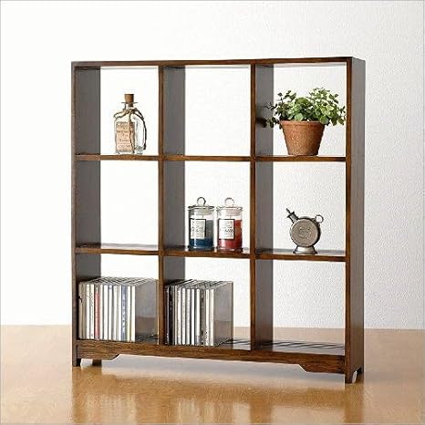 Amazon 飾り棚 文庫本 本棚 Cdラック オープンシェルフ 3段 スリム