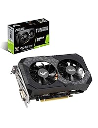ASUS TUF Gaming GeForce GTX 1660 Overclocked 6GB Dual-Fan Edition HDMI DP DVI Gaming Graphics Card (TUF-GTX1660-O6G-Gaming)