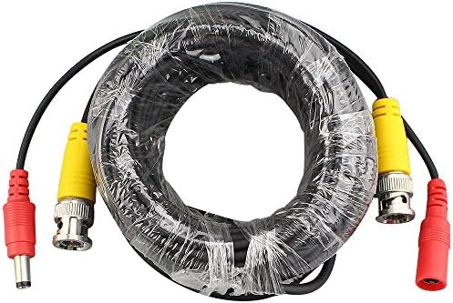 BNC Video and Power Cable with Wire Cord with Connector for CCTV Analog AHD/TVI/CVI Security Camera ENSTER