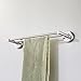 KES Suction Cup Double Towel Bar SUS 304 Stainless Steel No Drill Wall Mount Contemporary Bathroom Accessory Clothes Organizer Shelf Rack Brushed Finish 40 CM or 16-Inch, A6201S40