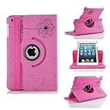 iPad mini Case - Nozza iPad mini 3 / iPad mini 2 / iPad mini Case, 360 Degree Rotating Multi-Angle Stand Smart Cover with Auto Wake/Sleep Feature Danelion pink