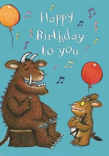 Woodmansterne The Gruffalo Happy Birthday To You Music Notes Birthday Card
