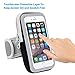 Chnano Running Armband iPhone 6 Armband Running Cell Phone Holder Case WorkoutArm Band Arm Bag Pouch Strap with Zipper Exercise for iPhone 6 6S iPod Touch - Black