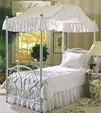 Full Size Fantasy Eyelet White Canopy Top Fabric