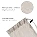 Partstock 5-Pack Nylon Mesh Drawstring Storage Pouch Bag - 3.5 x 7.3 Inch for Cell Phone,Sunglass, Earphone,Electronic Gadgets - Gray
