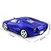 SHIGOO 2.4GHz Wireless Optical Cool Sports Car Mouse 1600DPI High Tracking Speed Wireless Mice for Computer Laptop (Blue)