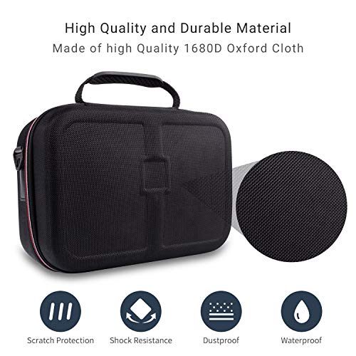 Carrying Case for Nintendo Switch - Deluxe Hard Shell Travel Storage Case for Switch Console, Switch Dock, AC Adapter, HDMI Cable, Pro Controller and 10 Game Cartridges - Thumbnail 3