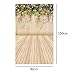 Mohoo 3x5FT Silk Flower Wood Wall Photography Backdrop Studio Props Background 90×150cm