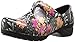 AnyWear Women's Srangel Health Care and Food Service Shoe, Black/Pink/Orange, 8 M US