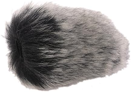 Furry Microphone Windscreen, MJFOX Outdoor Microphones Wind Muff Cover for SHENGGU SG108 &amp; Similar Long Shotgun Mics (12X7X7cm)