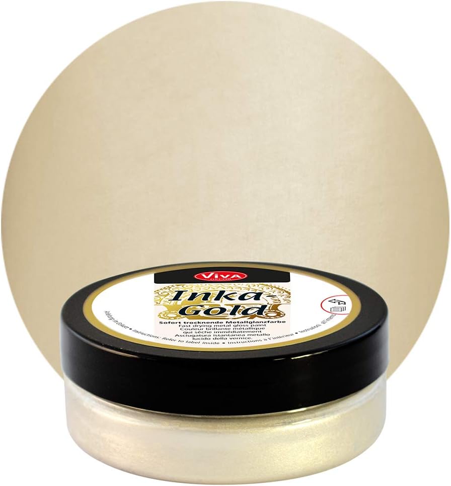 Viva Decor Old Silver-Inka Gold, Acrylic, Multicolour, 7.11x7.11x3.17 cm, 62.5 g (Pack of 1) - Image 3