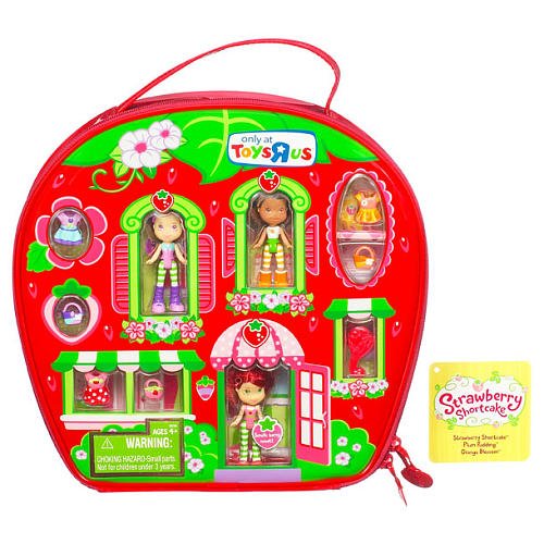 Strawberry Shortcake Berry House Case w/Figures