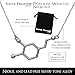 Dopamine Molecule Silvertone Alloy Necklace by Silver Phantom Jewelry
