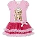 Beautees Girls' Dress-Pink/Puppy 911583