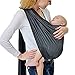 Cuby Breathable Baby Carrier Mesh Fabric, Ideal For Summers/ Beachhe Adjustable Ring Sling Baby Carrier. Ergo Friendly (Grey)