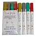 Vino Scribo Wine Glass Marking Pens- Personalize your party! Forget the wine charms-Great gift for parties, wine lovers, housewarming. (Silver Gold Red Green)