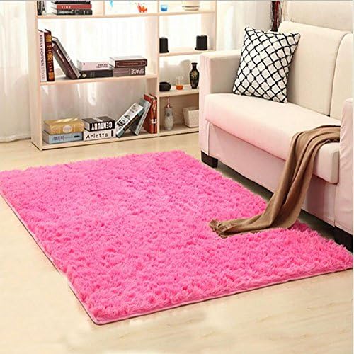 Home Carpet Big Size120160 cm Customize Carpet Long Hair (4-5cm) Living Room Carpet Home Rug Customize Modern Room Mat 160230 cm (160230 cm, Rose)