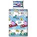 Peppa Pig George Speed 2 Piece UK Single/US Twin Sheet Set 1 x Double Sided Sheet and 1 x Pillowcase (PEGSPEDS001)