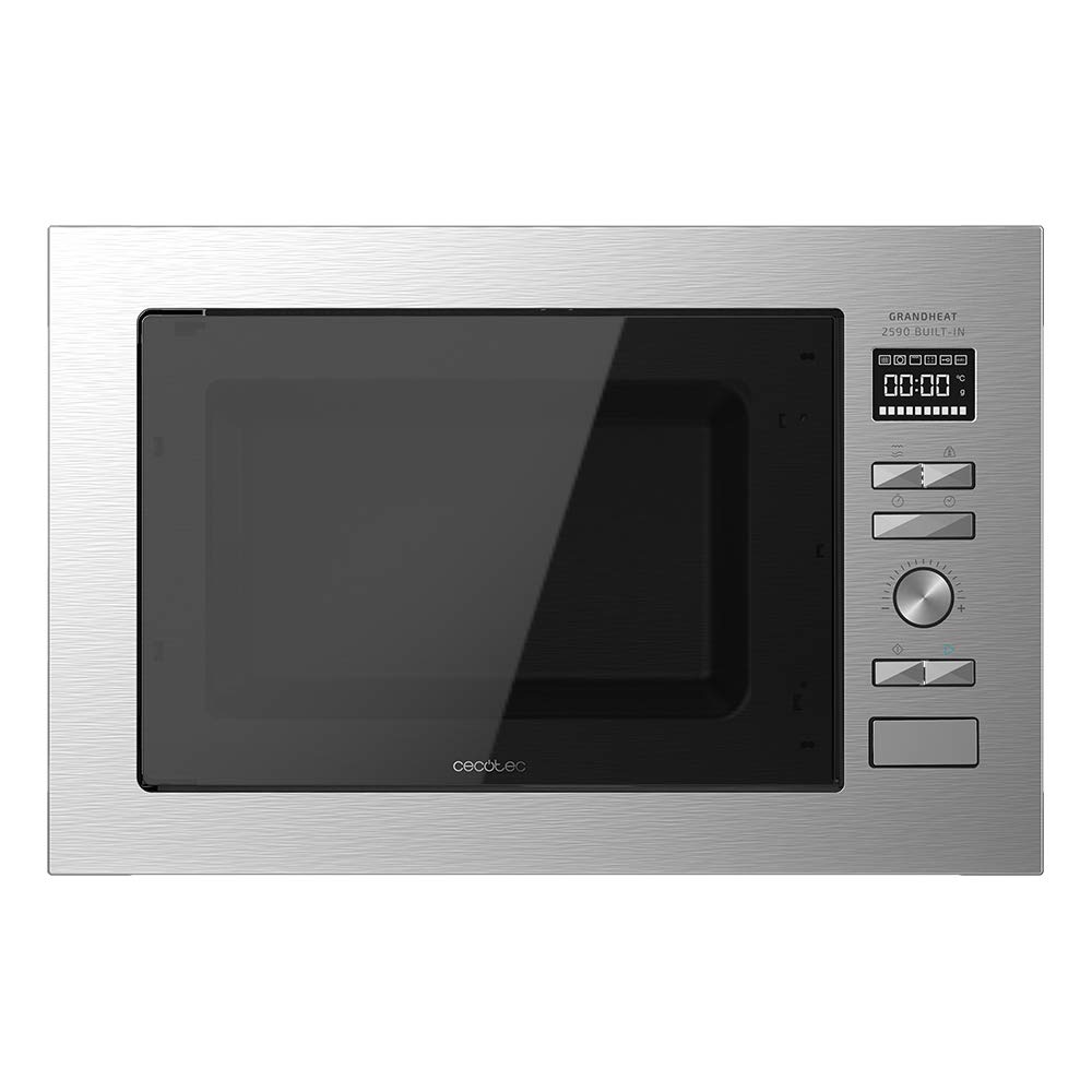 Cecotec-Microondas-encastrable-Digital-GrandHeat-2590-Built-In-Steel-Black-Potencia-900-W-Integrable-25-litros-Grill