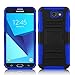 Elegant Choise Galaxy J7 Sky Pro Case, Galaxy J7 V Case, Galaxy J7 Perx Case, Heavy Duty Full Body Protective Case Cover with Belt Swivel Clip and Kickstand for Samsung Galaxy J7 2017 (Blue/Black)