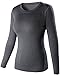 Women's Dry Fit Athletic Compression Long Sleeve T Shirt