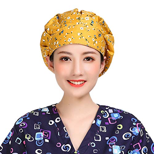 YUENA CARE Women Surgical Scrub Caps Bouffant Medical Doctor Cap Hospital Surgery Hat #3