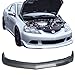 Front Bumper Lip Compatible With 2005-2006 Acura RSX | Black Poly Urethane Guard Protection Finisher Under Chin Spoiler by IKON MOTORSPORTS