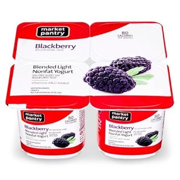 Amazon Com Market Pantry Blackberry Yogurt 4 Count Grocery