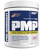 GAT PMP (Peak Muscle Performance), Next Generation Pre Workout Powder for Intense Performance Gains, Raspberry Lemonade, 30 Servings, 9 Ounce