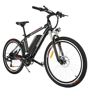 ANCHEER Electric Bikes for Adult, 26” Electric Mountain Bike with 36V 12.5Ah/8Ah Removable Lithium-Ion Battery 21 Speed…